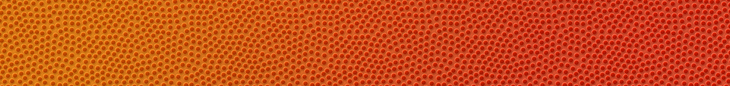 Close up image of a basketball.