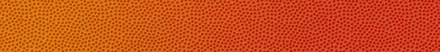 Close up image of a basketball.